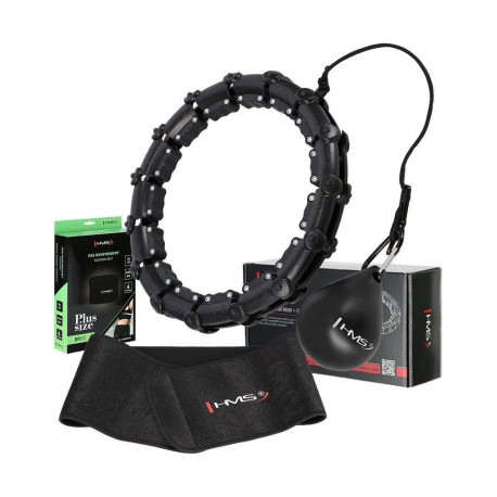HMS Set HHW11: Hula hoop with weight and protrusions + slimming belt BR163 Plus Size