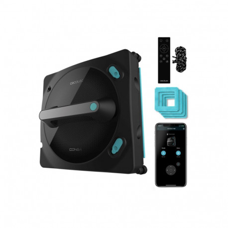 Cecotec aknapuhastusrobot | Conga Windroid 1490 TwerkingSpray Connected | juhtmega | must