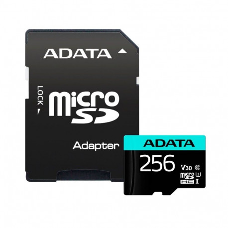 ADATA Premier Pro microSDXC 256GB 100R/80W UHS-I U3 Class 10 A2 V30S + adapter