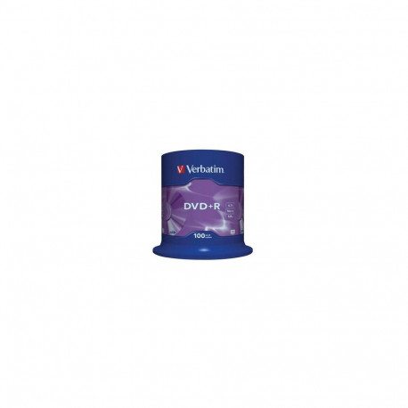 Verbatim DVD+R matt hõbedane 4.7 GB 100 tk