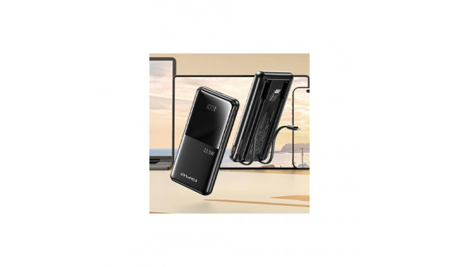 AWEI PowerBank P76K 10000mAh 22.5W black Digital Display