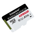 Kingston 128 GB microSD kõrge vastupidavusega UHS-I kiirusklass 1 (U1) mälukaart