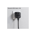 USAMS wall adapter 2xUSB T55 12W 4-in-1 US/AU/EU/UK black CC173TC01 (US-CC173) Universal Travel Char