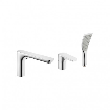 3- HOLE BATH TUB MIXER SIROS CHROME