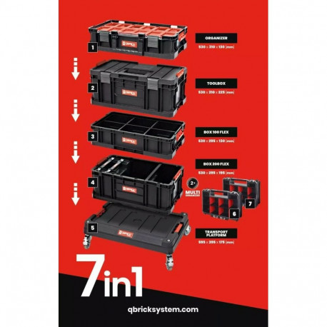 QBRICK SYSTEM TWO SET 7 in 1 595 x 395 x 825