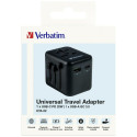 Verbatim Travel Adapter EU/UK/US 2xUSB-A/USB-C PD 20W UTA-02 black 49544