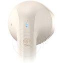 USAMS Bluetooth 5.3 Headphones TWSRhymbo Series Wireless Beige/Beige BHUYO02 (US-YO17)