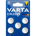 Battery - Varta CR2025 Lithium Coin Battery 3V 20x2.5mm 5 Pack Battery - Varta CR2025 Lithium Coin Battery 3V 20x2.5mm 5 Pack