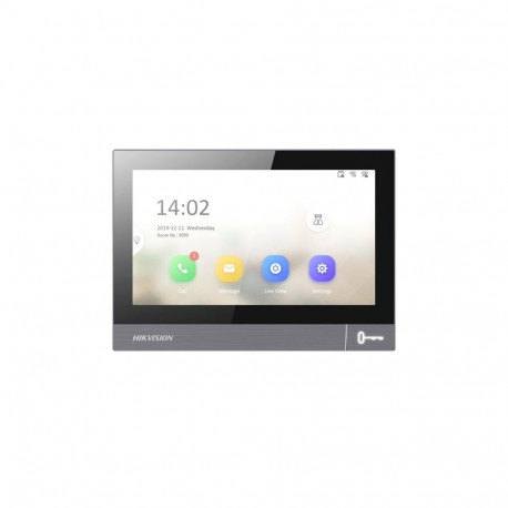 Video Intercom System - Hikvision DS-KH8381-WTE1 7" Touchscreen 1024x600 Black