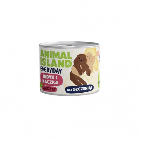 Dog Food - ANIMAL ISLAND Everyday Puppy Turkey and Duck Wet 185g