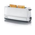 Toaster - Severin AT 2232 800W 2 Slice Defrost Function Removable Crumb Tray Grey, White