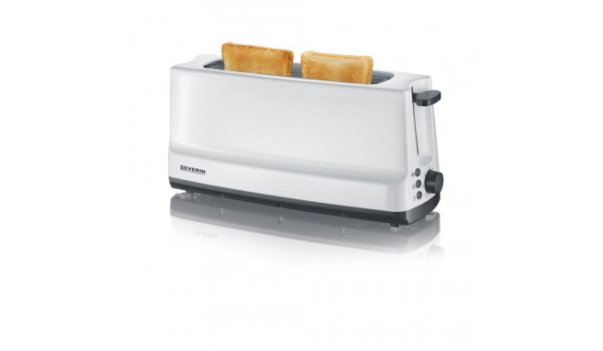 Toaster - Severin AT 2232 800W 2 Slice Defrost Function Removable Crumb Tray Grey, White