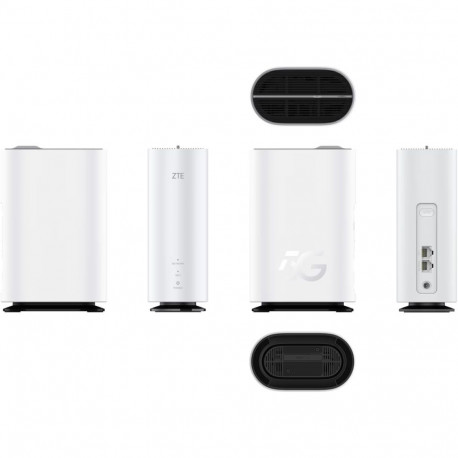 Wireless Router - ZTE G5C Gigabit Ethernet Dual-Band Wi-Fi 6 4G/5G White
