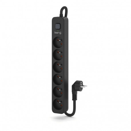 Power Strip - KERG 6 Sockets 16A 3680W 1.5m Cable