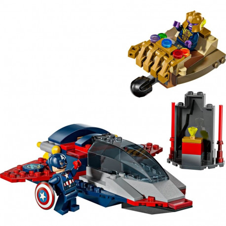 Toy Set - LEGO MARVEL 76319 Captain America vs Thanos 107 Elements 2 Minifigures