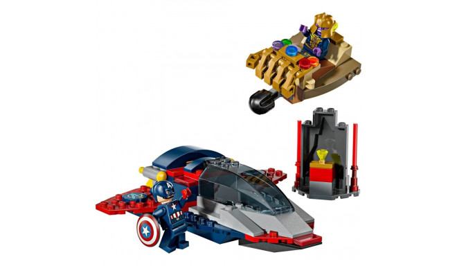 Toy Set - LEGO MARVEL 76319 Captain America vs Thanos 107 Elements 2 Minifigures