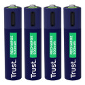 Battery - Trust 25671 Rechargeable AAA 500mAh 800 Cycles 4 pcs. Battery - Trust 25671 Rechargeable AAA 500mAh 800 Cycles 4 pcs.