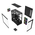 Computer Case - Gembird Fornax X550 ATX, 2x USB 3.2, 1x USB Type-C, Black