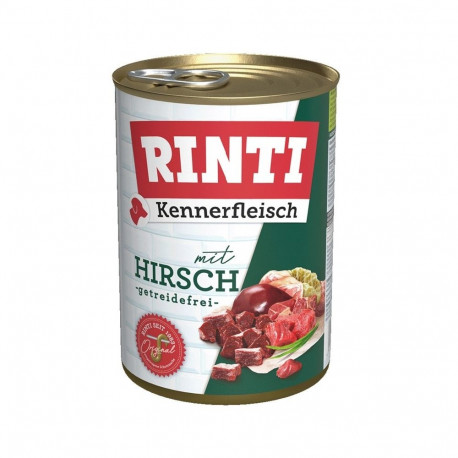 Dog Food - RINTI Kennerfleisch Deer 11% Protein 8% Fat 400g Can