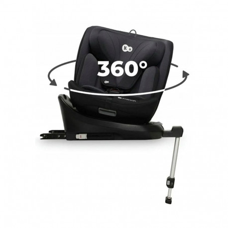 Car Seat - KinderKraft I-360 0-36 kg ISOFIX/Seat Belt Swivel Base Black