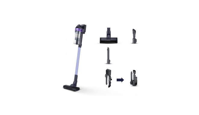Stick Vacuum Cleaner - Samsung VS15A6031R4 150 AW 40min Runtime Bagless Black
