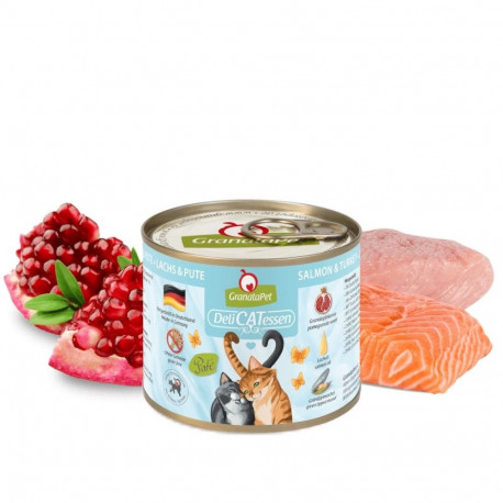 Cat Food - GRANATAPET DeliCATessen Salmon and Turkey Wet Food 200g