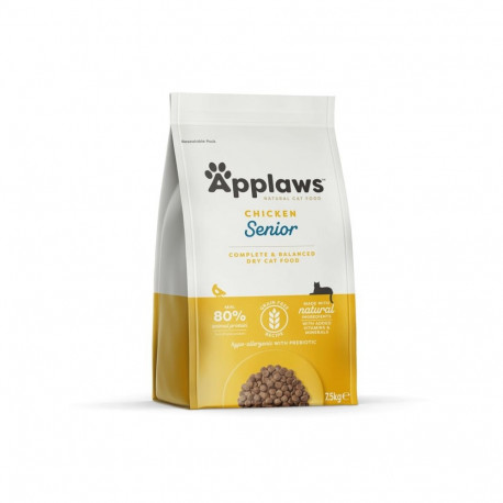 Cat Food - APPLAWS Senior Chicken Dry Cat Food 7.5kg 36.5% Protein Grain-Free