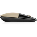Computer Mouse - HP Z3700 Wireless 1200 DPI Optical 3 Buttons Gold