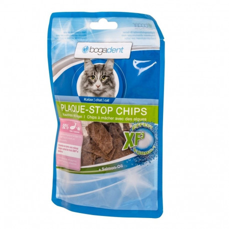 Cat Treat - BOGAR Bogadent Plaque-stop Chips Fish Dental Treats 50g