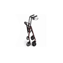 Mobility Aid - Four-Wheel Walker 120kg Capacity Adjustable Height Foldable