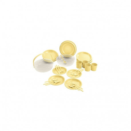 Camping Set - CURVER 262889 33 Pieces Plastic Container Yellow/Transparent