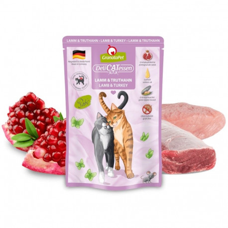 Cat Food - GRANATAPET DeliCATessen Lamb and Turkey Wet Food 85g