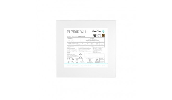 Power Supply Unit - DeepCool PL750D 750W 20+4 pin ATX 80 PLUS Bronze White