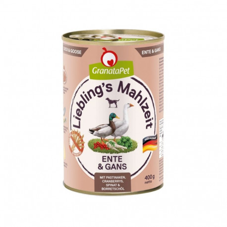 Dog Food - GRANATAPET Liebling's Mahlzeit Duck and Goose Wet 800g Grain-Free