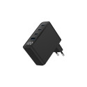 Mobile Device Charger - Gembird TA-UC-PDQC100LCD-01 100W Fast Charging Black