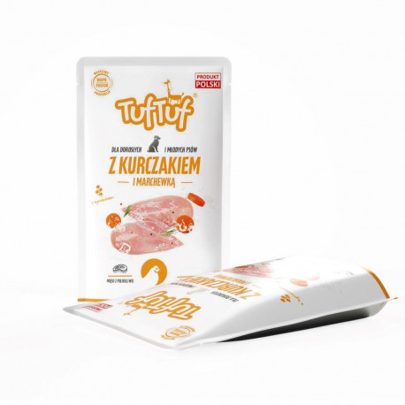 Dog Food - TUF TUF Ground Chicken with Carrots Wet Food 500g