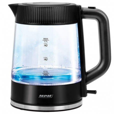 Electric Kettle - MPM MCZ-117 1.7L 2200W Glass Cordless 360° Base