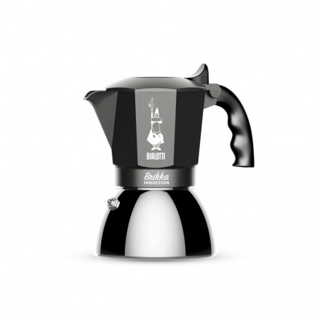 Coffee Maker - BIALETTI BRIKKA INDUCTION 180 ml Aluminium Steel Silicone Anthracite Silver