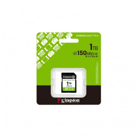Memory Card - Kingston Technology 1TB SDXC Canvas Select Plus 150MB/s UHS-I U3 V30