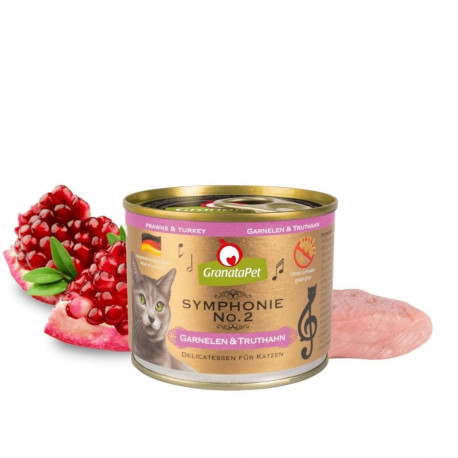 Cat Food - GRANATAPET Symphonie No.2 Prawns Turkey Wet 200g