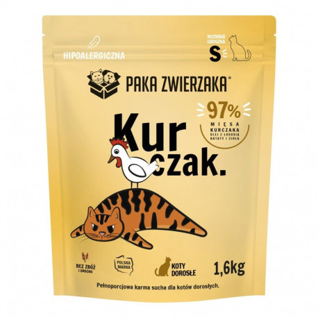 Cat Food - PAKA ZWIERZAKA Chicken S Dry Food 1.6kg Gluten-Free