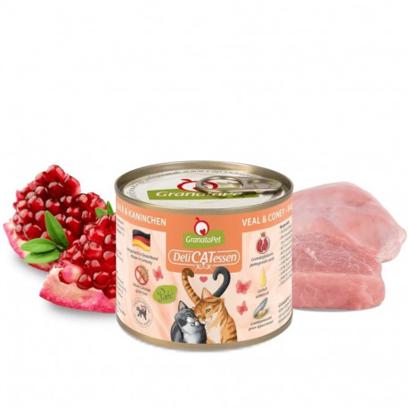 Cat Food - GRANATAPET DeliCATessen Veal and Coney Wet Food 200g