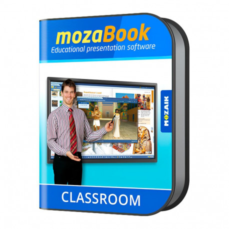 mozaBook CLASSROOM, interactive educational software for teachers, 1 year