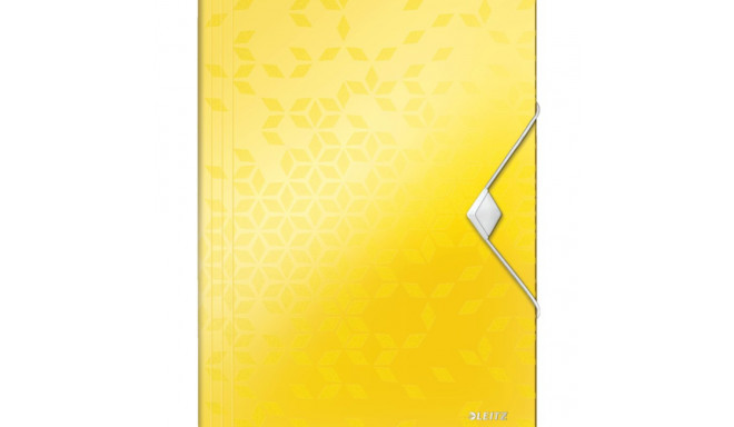 Kummiga mapp Leitz WOW PP A4 kollane