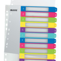 Registrilehed 1-12 värviline plast Leitz A4 Maxi 245x305mm, WOW Colour