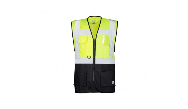 HI-VIZ VEST MANAGE SIGNAL YELLOW L