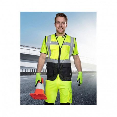 HI-VIZ VEST MANAGE SIGNAL YELLOWXL
