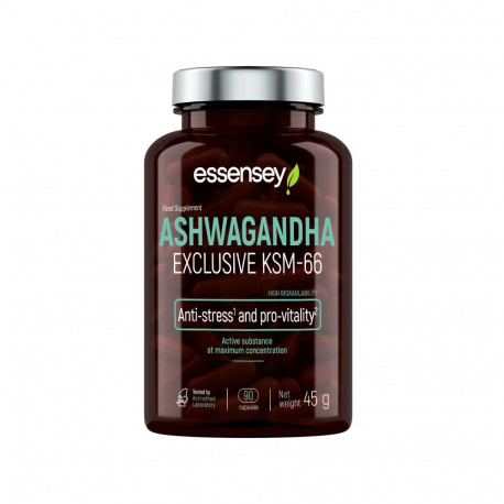 Adaptogeen TREC ESSENSEY ASHWAGANDHA EXCLUSIVE KSM-66 90 kapslit
