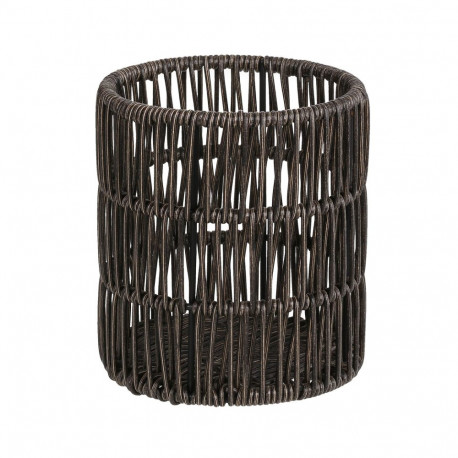 Basket BASILE D12,5xH14cm, dark