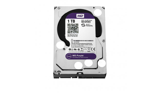 Western Digital kõvaketas 1TB Purple SATA 3.5"
